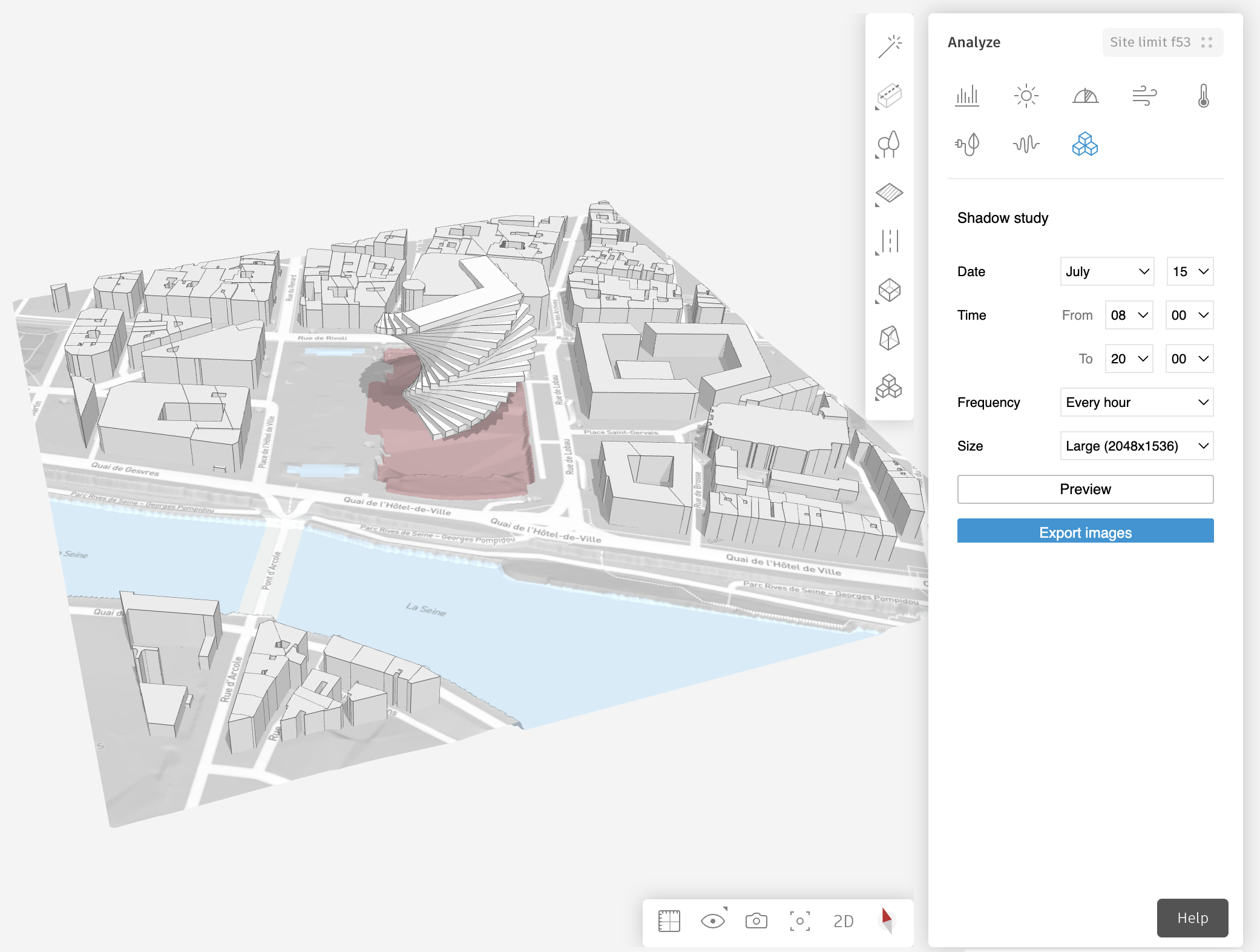 Shadow Study | Forma API (Beta) | Autodesk Platform Services